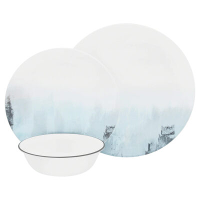 Corelle Boutique Tranquil Reflection 12pc Round Dinnerware Set