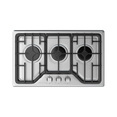 CONTOURE Deluxe 3-Burner Gas Cooktop with 12V Electronic Ignition – Camping World Exclusive!