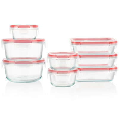 Pyrex Freshlock 16-Piece Glass Storage Set