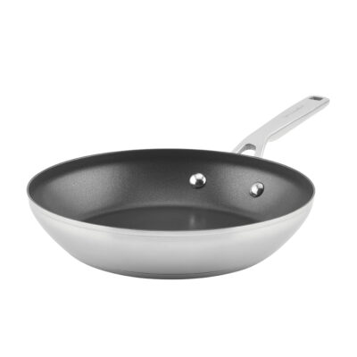 KitchenAid 9.5″ Stainless Steel 3-Ply Nonstick Fry Pan