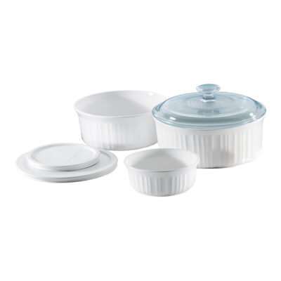 French White 6-Piece Bakeware Set