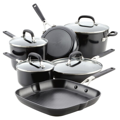 KitchenAid 10-Piece Hard-Anodized Nonstick Cookware Set