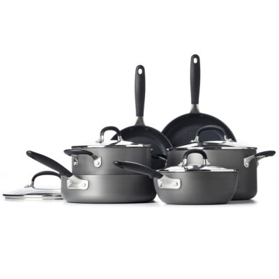 Good Grips 10-Piece Hard Anodized Nonstick Cookware Set