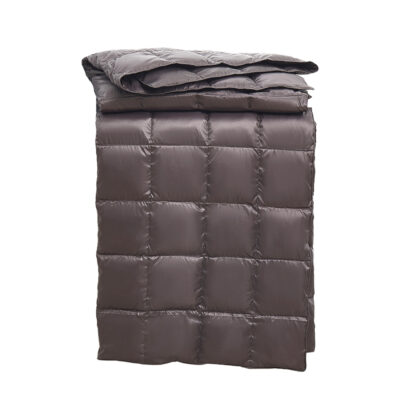 Serta Packable Down Fiber Throw – Storm Grey