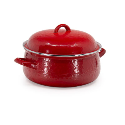 Enamelware 4qt Dutch Oven, Red