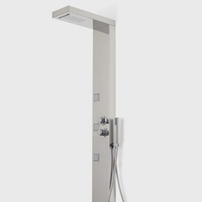 A&E Bath and Shower Vista V Shower Panel, Chrome Finish