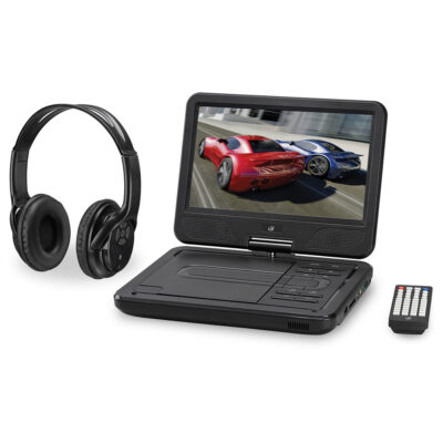 GPX 10.1″ Bluetooth DVD Player with Wireless Headphones