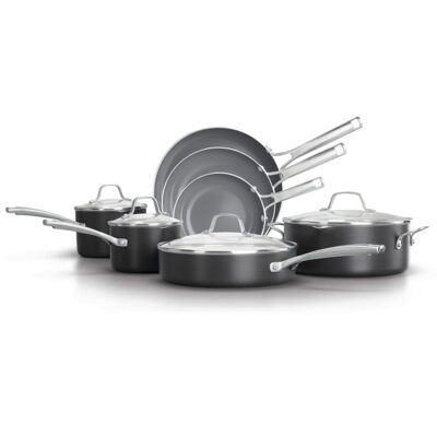 Calphalon Classic Oil-Infused Ceramic 11-Piece Cookware Set