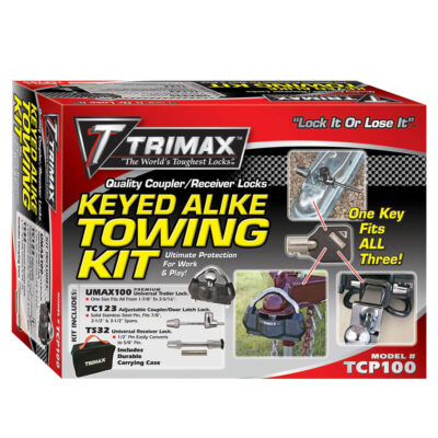 Trimax TCP100 Keyed-Alike Coupler/Receiver Locks Towing Kit