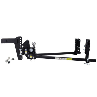 Weigh Safe True Tow Middleweight Weight Distribution Hitch with Keyed-Alike Hitch Locking Pin, 8″ Drop, 2″ Shaft, 8,500 lbs.