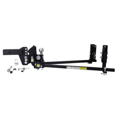 Weigh Safe True Tow Middleweight Weight Distribution Hitch with Lock Set, 4″ Drop, 2.5″ Shaft, 8,500 lbs.