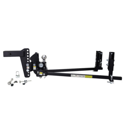 Weigh Safe True Tow Middleweight Weight Distribution Hitch with Lock Set, 8″ Drop, 2.5″ Shaft, 8,500 lbs.