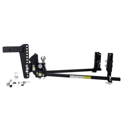 Weigh Safe True Tow Middleweight Weight Distribution Hitch with Lock Set, 10″ Drop, 2.5″ Shaft, 8,500 lbs.