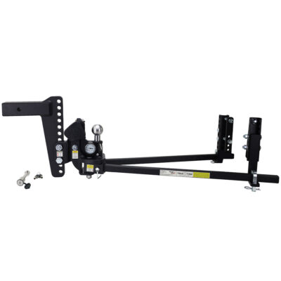 Weigh Safe True Tow Middleweight Weight Distribution Hitch with Keyed-Alike Hitch Locking Pin, 10″ Drop, 2″ Shaft, 12,500 lbs.