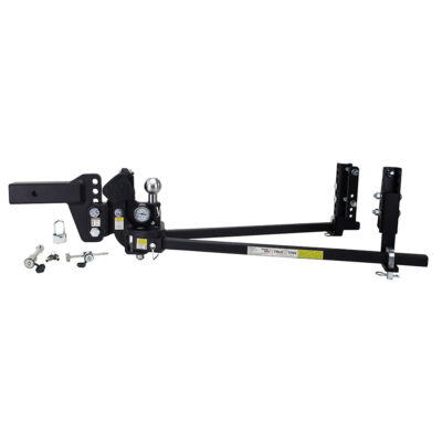 Weigh Safe True Tow Middleweight Weight Distribution Hitch with Lock Set, 4″ Drop, 2.5″ Shaft, 12,500 lbs.