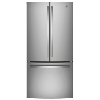 G.E. Energy Star 18.6 cu.ft. 120V Counter-Depth Refrigerator, French Doors, Stainless Steel