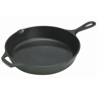 Lodge Cast Iron Seasoned Skillet with Assist Handle, 12″