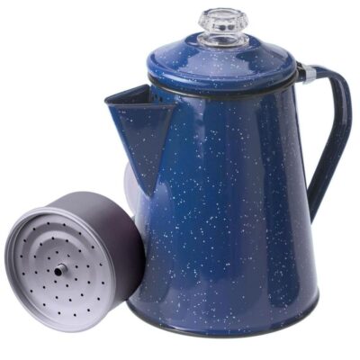 GSI Outdoors 8-Cup Enamelware Percolator, Blue