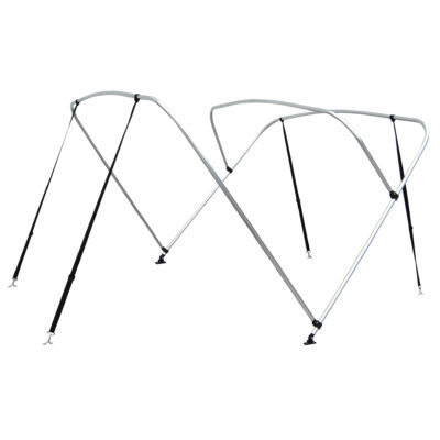 Shademate Bimini Top 3-Bow Aluminum Frame Only, 5’L x 32″H, 61″-66″ Wide