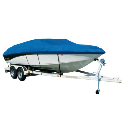 Covermate Sharkskin Plus Exact-Fit Cover for Rinker 180 180 Br Bowrider I/O. Blue