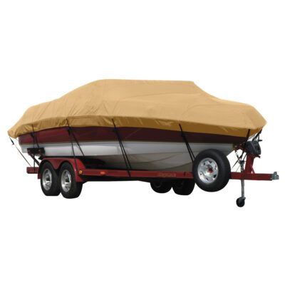 Exact Fit Covermate Sunbrella Boat Cover for Trophy 2159 Fd  2159 Fd Soft Top I/O. Toast