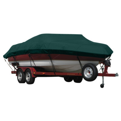 Exact Fit Covermate Sunbrella Boat Cover for Correct Craft Super Air Nautique 220 Super Air Nautique 220 W/Titan Tower Doesn’t Cover Extended Swim Platform. Forest Green