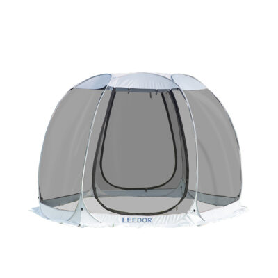 Leedor Pop-Up Screen House Tent, 10′ x 10′, Gray