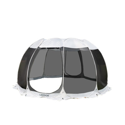 Leedor Pop-Up Screen House Tent, 15′ x 15′, Gray