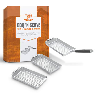 Yukon Glory BBQ ‘N Serve Grill Basket Set