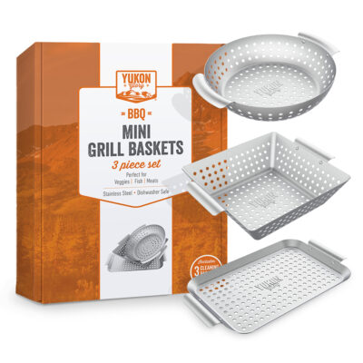 Yukon Glory Mini 3-Piece Grill Basket Set