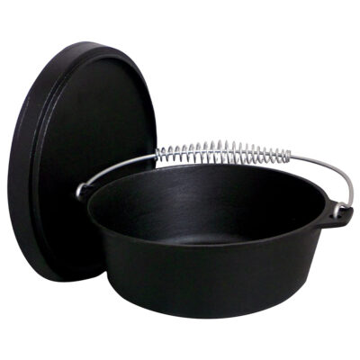 King Kooker 12-Quart Pre-Seasoned Cast Iron Dutch Oven