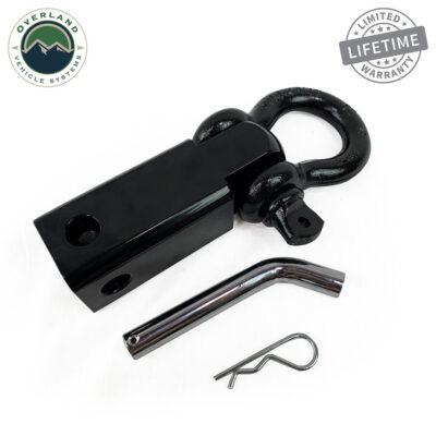 Overland Vehicle Systems Receiver Mount Recovery Shackle, 3/4″, 4.75 Tons