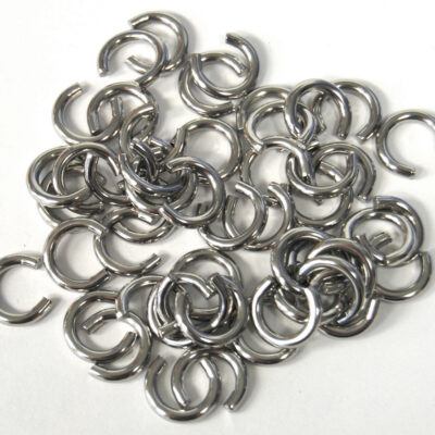Clinching Rings Small 50 Rings fit 3/16″ to 5/16″ cord