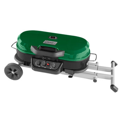 Coleman RoadTrip 285 Portable Stand-Up Propane Grill, Green